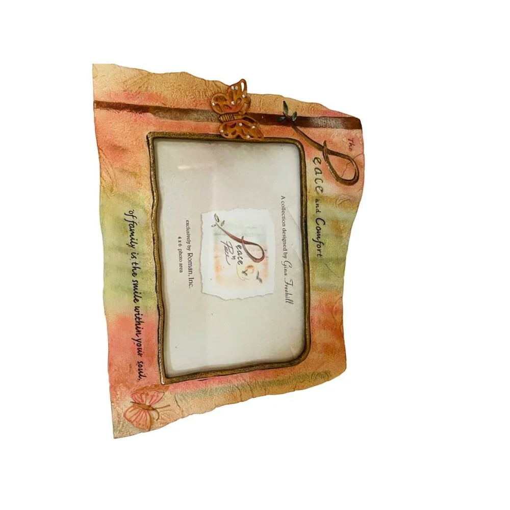 Peace By Piece 4x6 Picture Frame By Gina Freehill For Roman Inc. - Inspirational